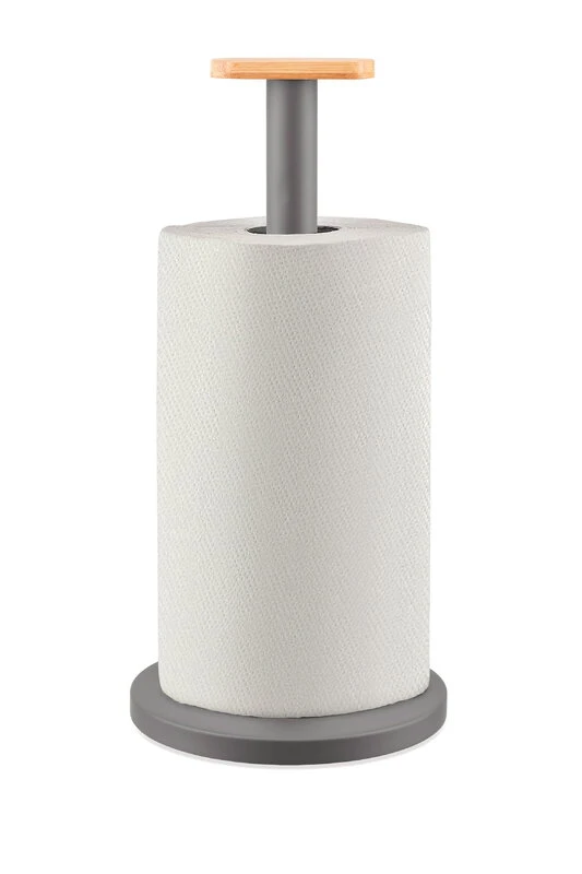 Alessi Mattina kitchen roll holder, dark grey