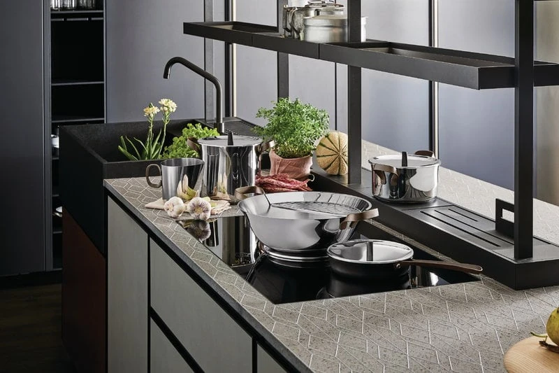 Alessi Edo milk boiler