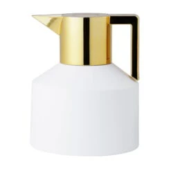 Normann Copenhagen Geo Vacuum Jug, White - Gold