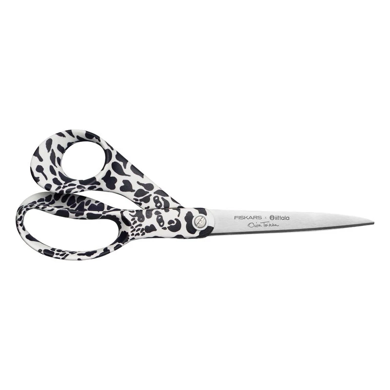 Iittala FXI Cheetah scissors 21 cm, black - white