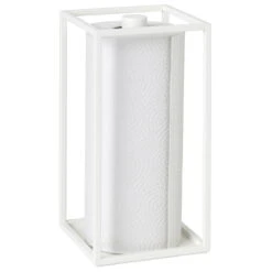 By Lassen Kubus Roll'in Kitchen Paper Holder, White
