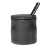 Ferm LIVING Flow Jam Jar With Spoon, Black