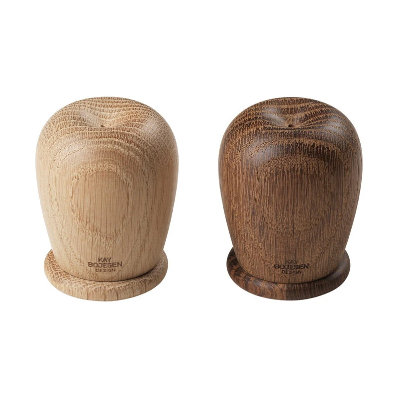Kay Bojesen Menageri salt and pepper set, oak - smoked oak