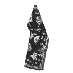 Lapuan Kankurit Aamos Tea Towel, White - Black