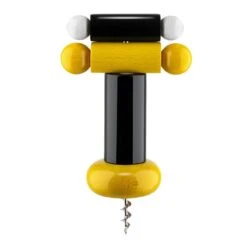 Alessi Sottsass Corkscrew, Black - Yellow - White