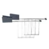 Alessi Plissé Toaster Rack, Grey