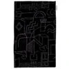 Saana Ja Olli Unien Talo Tea Towel/placemat, Black