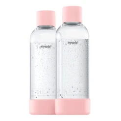 Mysoda Water Bottle 1 L, 2 Pcs, Pink