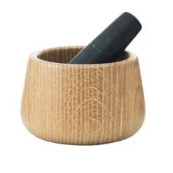 Normann Copenhagen Craft Mortar And Pestle, Black