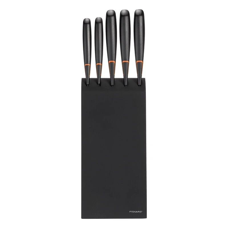 Fiskars Edge knife block with 5 knives