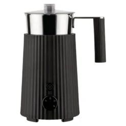 Alessi Plissé Milk Frother, Black