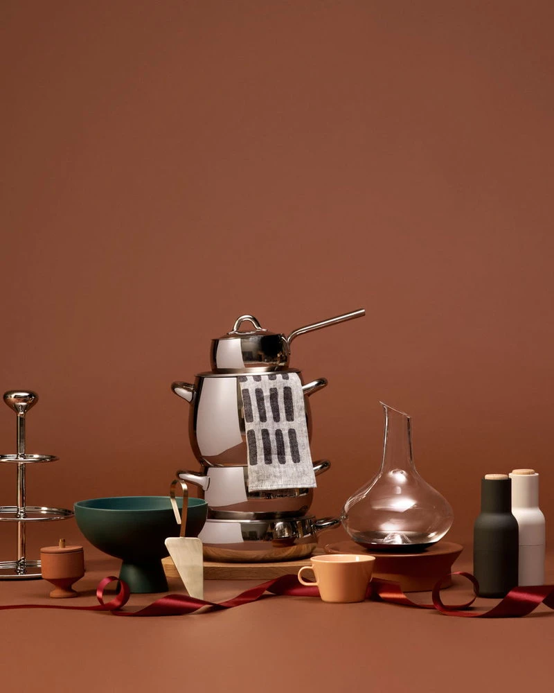 MENU Bottle Grinder 2 pcs, ash - carbon - beech