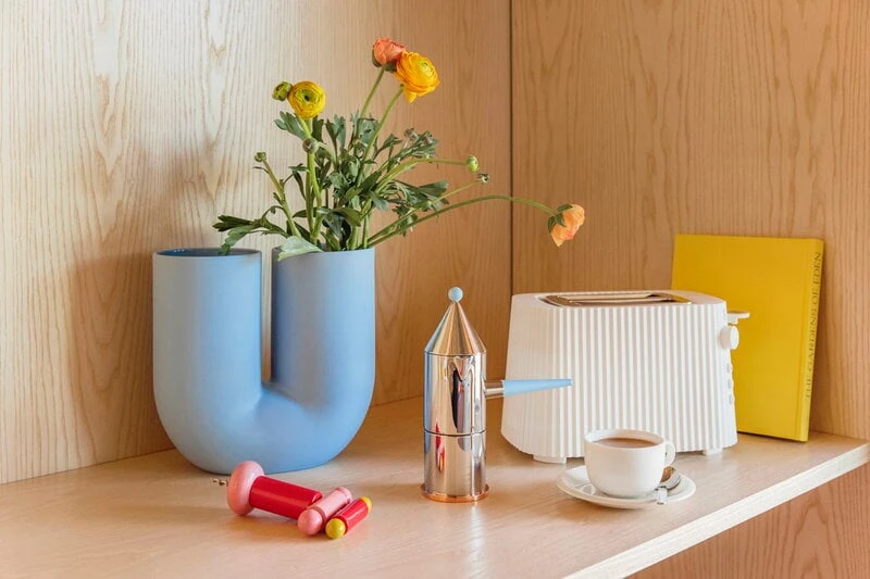 Alessi Plissé toaster, white