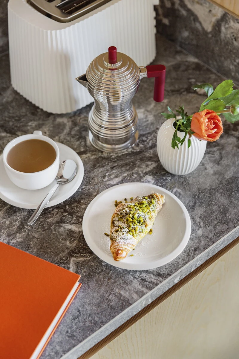 Alessi Plissé toaster, white