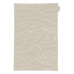 Saana Ja Olli Rakkauden Meri Tea Towel/place Mat, Beige - White