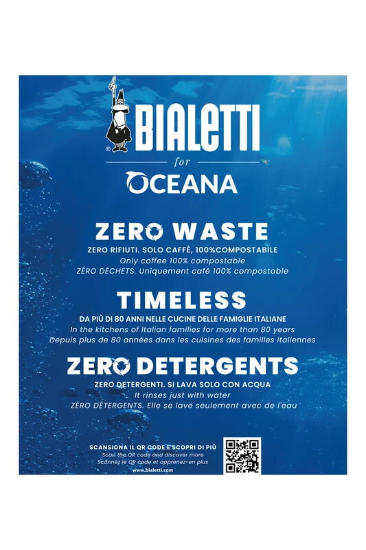 Bialetti Moka Express Oceana espresso maker, 9 cups